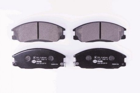 Дисковые тормозные колодки (передние) HELLA 8DB355009-991 (фото 1)