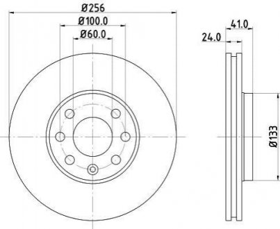 Тормозной диск (передний) 8DD355106-051