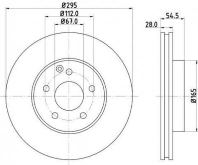Тормозной диск (передний) 8DD355108-801