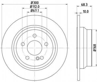 Тормозной диск (задний) 8DD355108-841