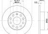 Тормозной диск (задний) HELLA 8DD355109-641 (фото 1)