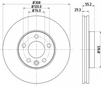 Тормозной диск (передний) 8DD355109-661