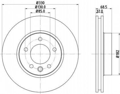 Тормозной диск (передний) 8DD355109-741