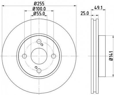 Тормозной диск (передний) 8DD355110-431