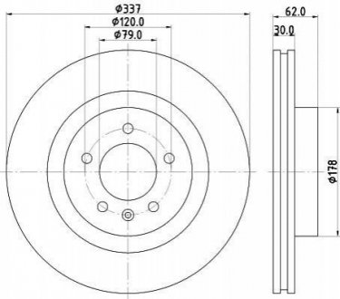 Тормозной диск (передний) 8DD355111-481