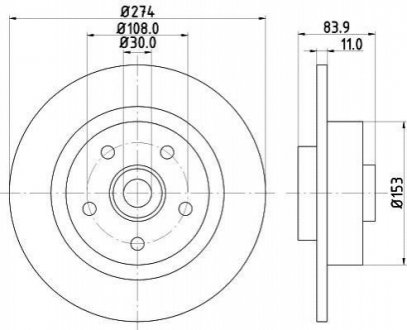 Гальмівний диск (задній) 8DD355112-361