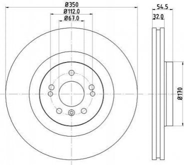 Тормозной диск (передний) 8DD355113-191