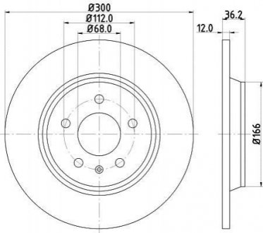 Гальмівний диск (задній) 8DD355113-931