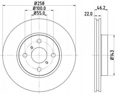 Тормозной диск (передний) 8DD355114-311