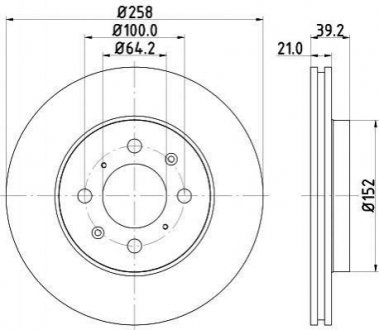 Тормозной диск (передний) 8DD355114-451
