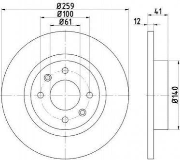 Тормозной диск (передний) 8DD355115-271