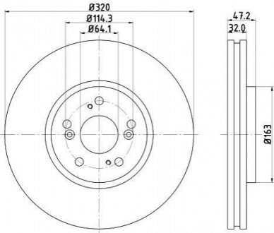 Тормозной диск (передний) 8DD355116-091
