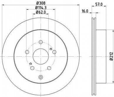 Тормозной диск (задний) 8DD355116-781