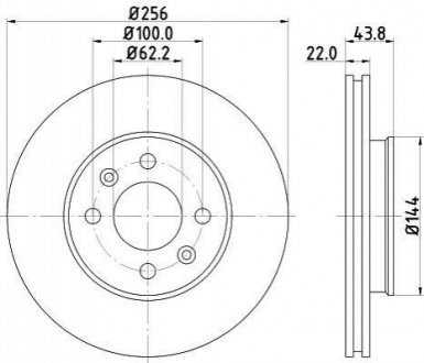Тормозной диск (передний) 8DD355117-981