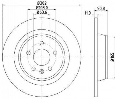 Тормозной диск (задний) 8DD355118-841