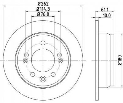Тормозной диск (задний) 8DD355118-861