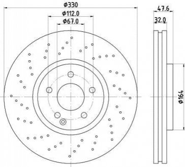 Тормозной диск (передний) 8DD355128-151
