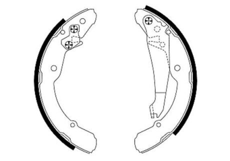 Дисковые тормозные колодки (задние) 8DB355001-691