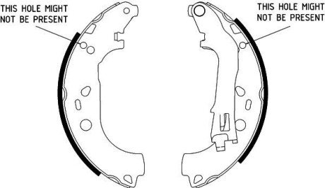 Дисковые тормозные колодки (задние) 8DB355002-781