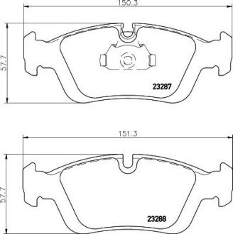 Дисковые тормозные колодки (передние) 8DB355008-741