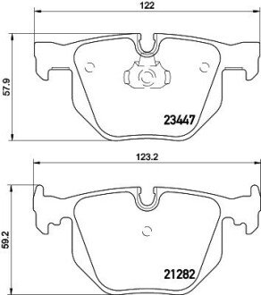 Дисковые тормозные колодки (задние) 8DB355009-331