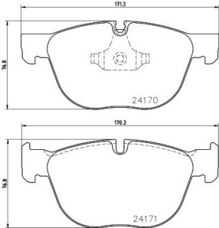 Дисковые тормозные колодки (передние) 8DB355012-541