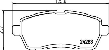 Дисковые тормозные колодки (передние) 8DB355013-211