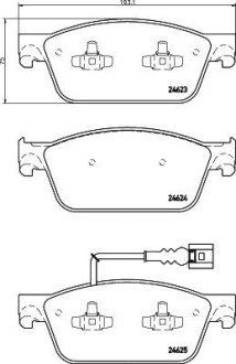 Дисковые тормозные колодки (передние) 8DB355014-981