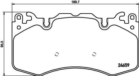 Тормозные колодки (передние) 8DB355016-151