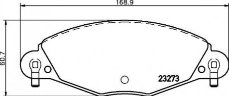 Гальмівні колодки, дискове гальмо (набір) 8DB355019421