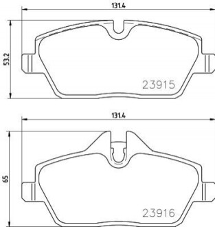 Колодки гальмівні (передні) BMW i3 (I01) 13- 8DB 355 021-881