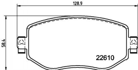 Гальмівні колодки (передні) 8DB 355 025-851