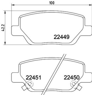 HELLA FIAT колодки гальмівні передні TIPO 15- 8DB 355 025-861