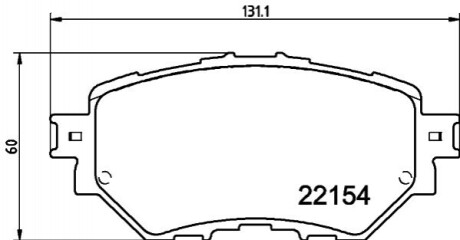 Колодки гальмівні, дискове гальмо 8DB355032091