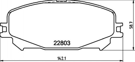 Дискові гальмівні колодки 8DB 355 039-201