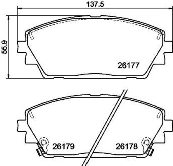 Колодки гальмівні передні 8DB355040271