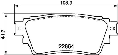 Колодки гальмівні, дискове гальмо 8DB355040501