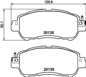 Колодки гальмiвнi, дискове гальмо 8DB355040571