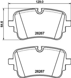 Колодки гальмівні (задні) Audi A6/A7/A8/Q7/Q8/VW Touareg 18- 8DB355041001