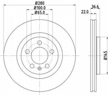 Тормозной диск (передний) 8DD355105381
