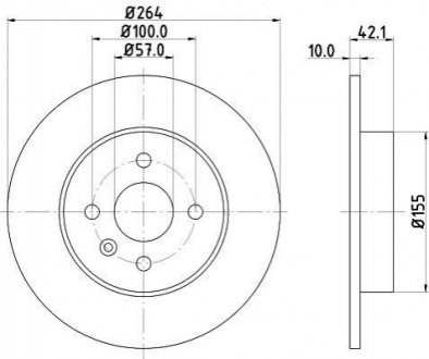 Тормозной диск (задний) 8DD 355 110-271