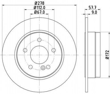 Тормозной диск (задний) 8DD 355 114-181