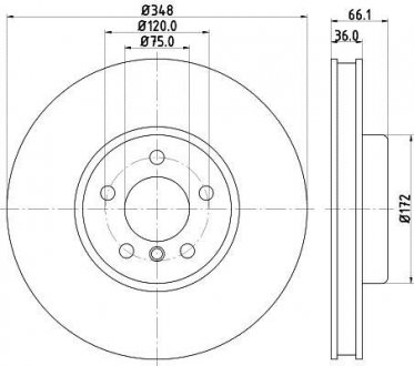 Тормозной диск (передний) 8DD 355 119-261