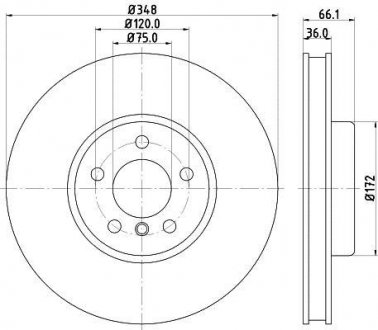 Тормозной диск (передний) 8DD 355 119-271