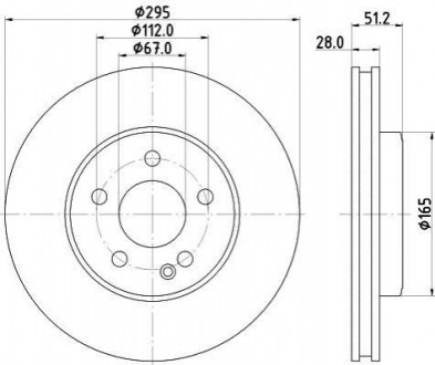 Тормозной диск (передний) 8DD 355 119-591