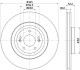 PRO HYUNDAI гальмівний диск передн. i30 2.0 17- HELLA 8DD 355 132-681 (фото 1)