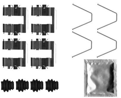 Комплект приладдя, гальмівний супорт 8DZ 8DZ355205781