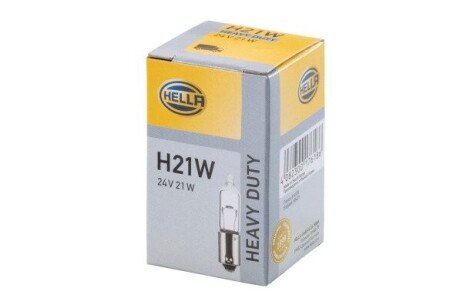 Лампа 24v H21W Hella 8GH008417-012