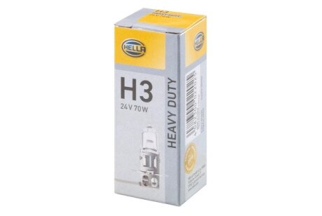 HELLA H3 24V 70W PK22s Автолампа HEAVY DUTY 8GH 178 555-241