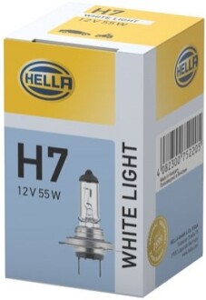 Лампа розжарювання, H7 12V 55W PX26d WL 4200K White Light 8GH 223 498-131